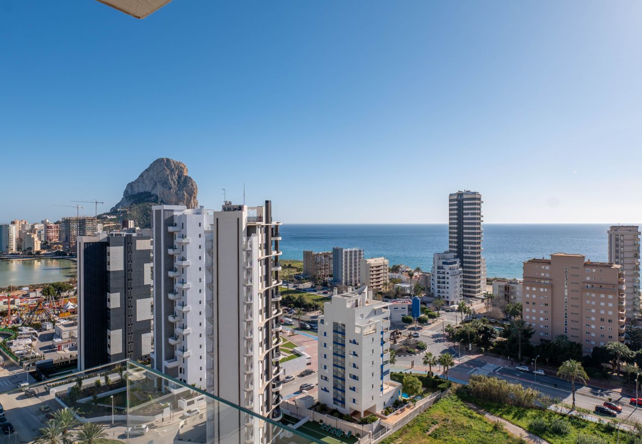 Panoramic view of the town of Calpe