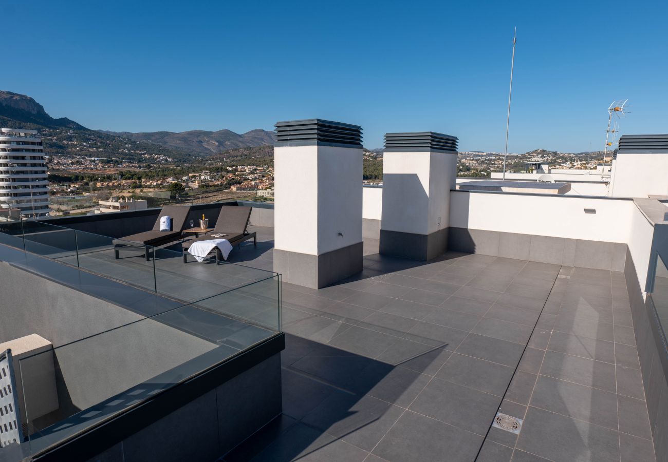 Roof terrace of the accommodation for private use