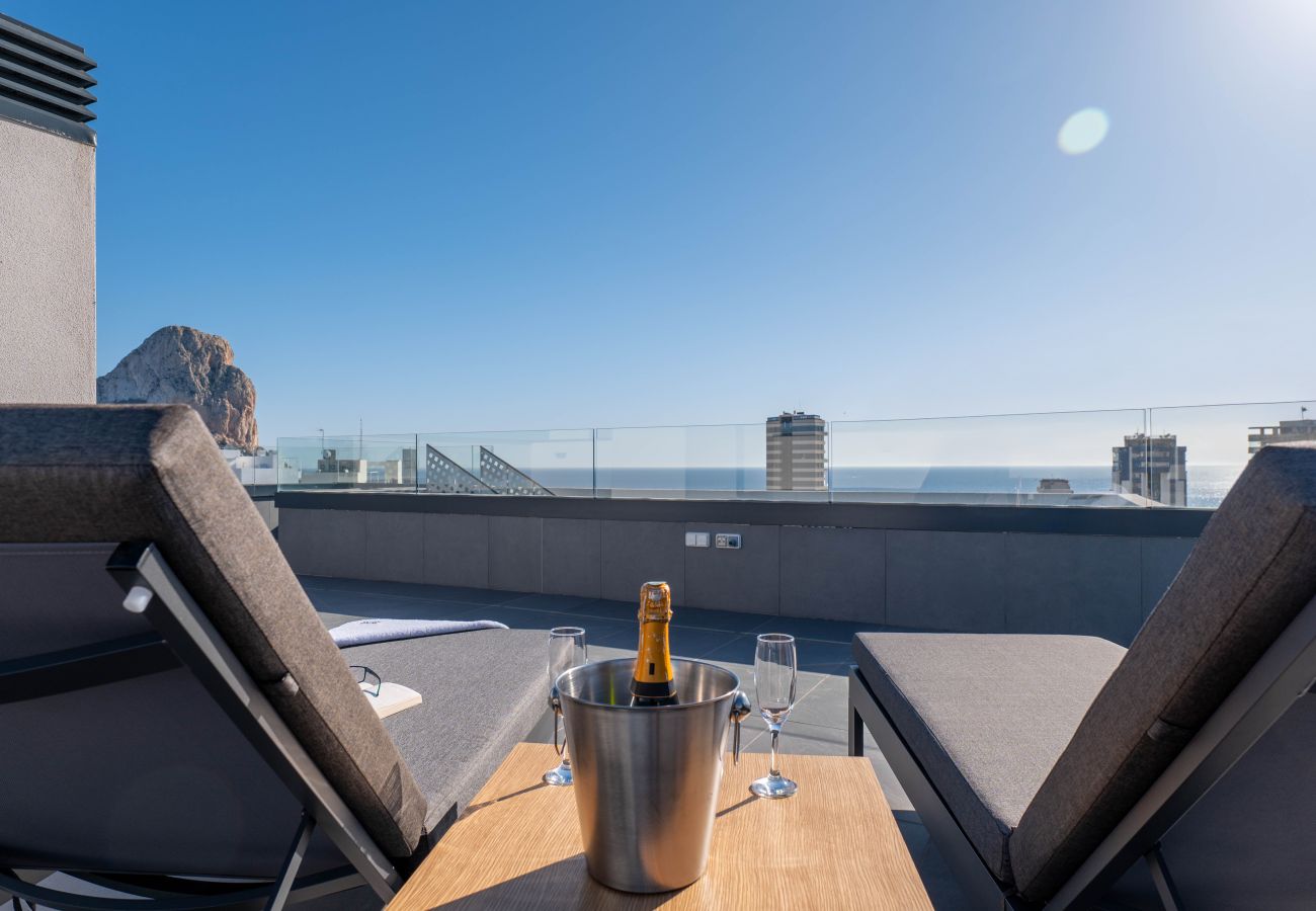 Roof terrace of the accommodation for private use